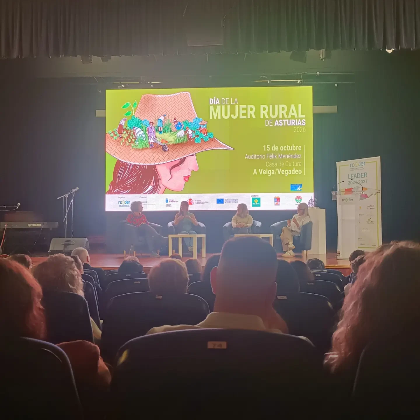 Un momento de la mesa sobre mujeres agricultoras en el Día de la Mujer Rural de Asturias.